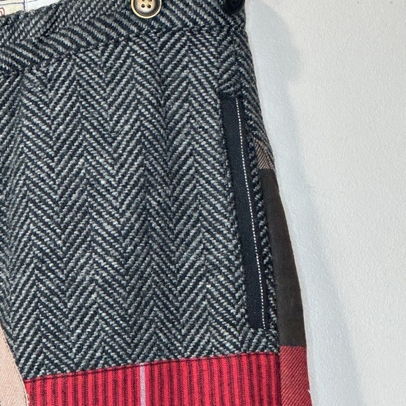 Sandrine Rose Worker Patchwork Pants Fully Lined Oversized Women's Size 31 NWT - Picture 8 of 15